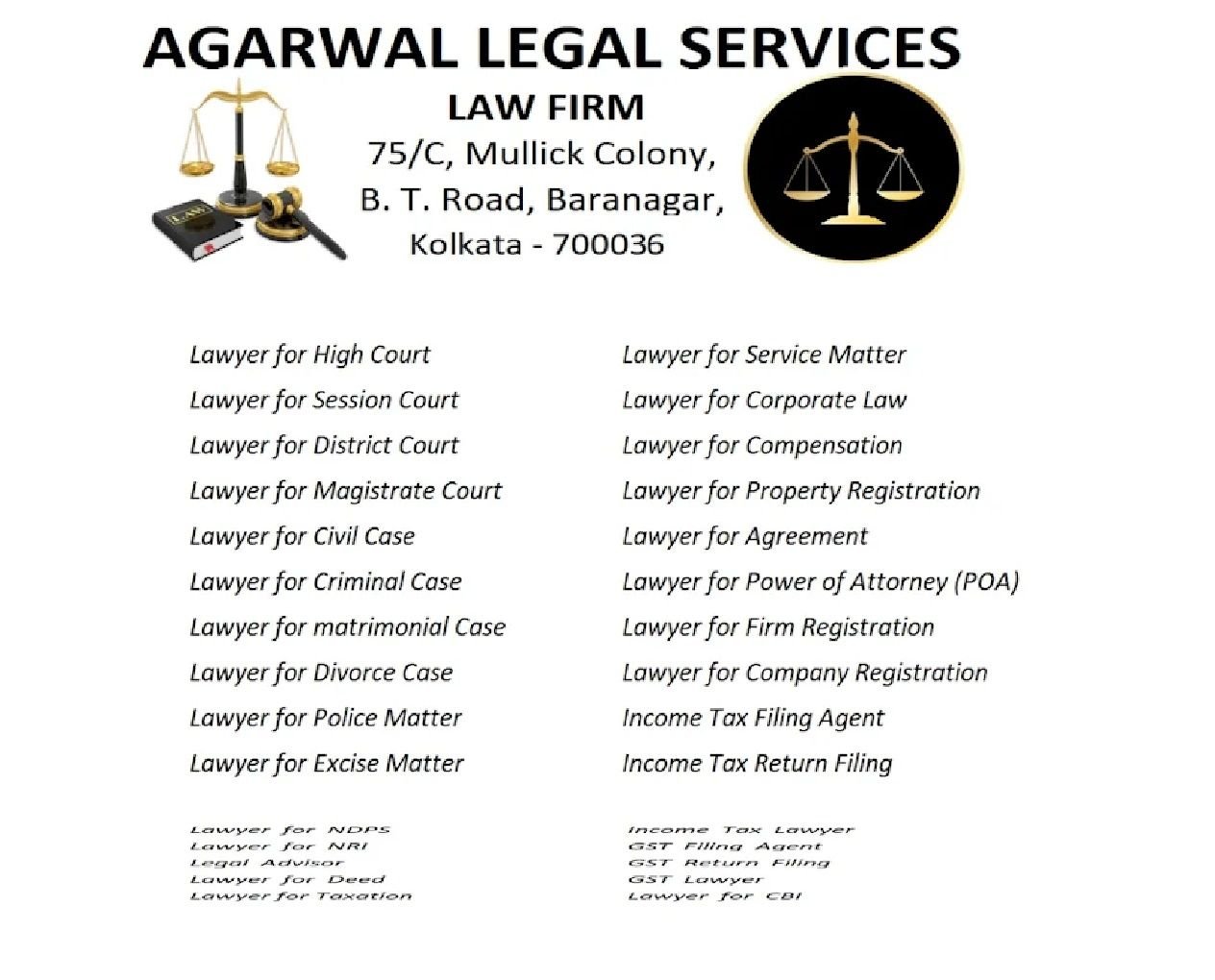 Agarwal Legal Services | Civil, Criminal, Property & Corporate Lawyer in Kolkata cover photo