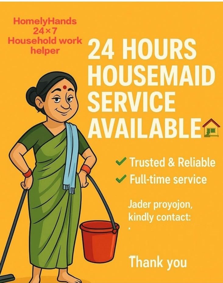 HomelyHands | 24×7 Housemaid & Household Helper Service in Shapoorji New Town cover photo