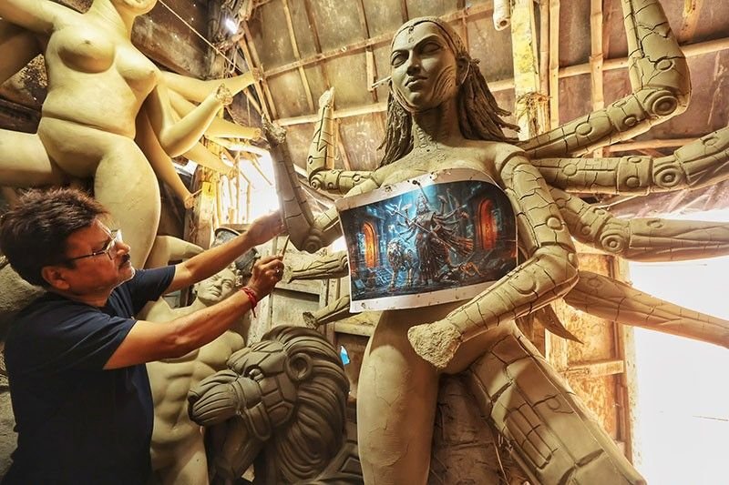 Deshapriya Club Durga Puja 2026 | AI Robot Durga | Kaliaganj, Uttar Dinajpur cover photo