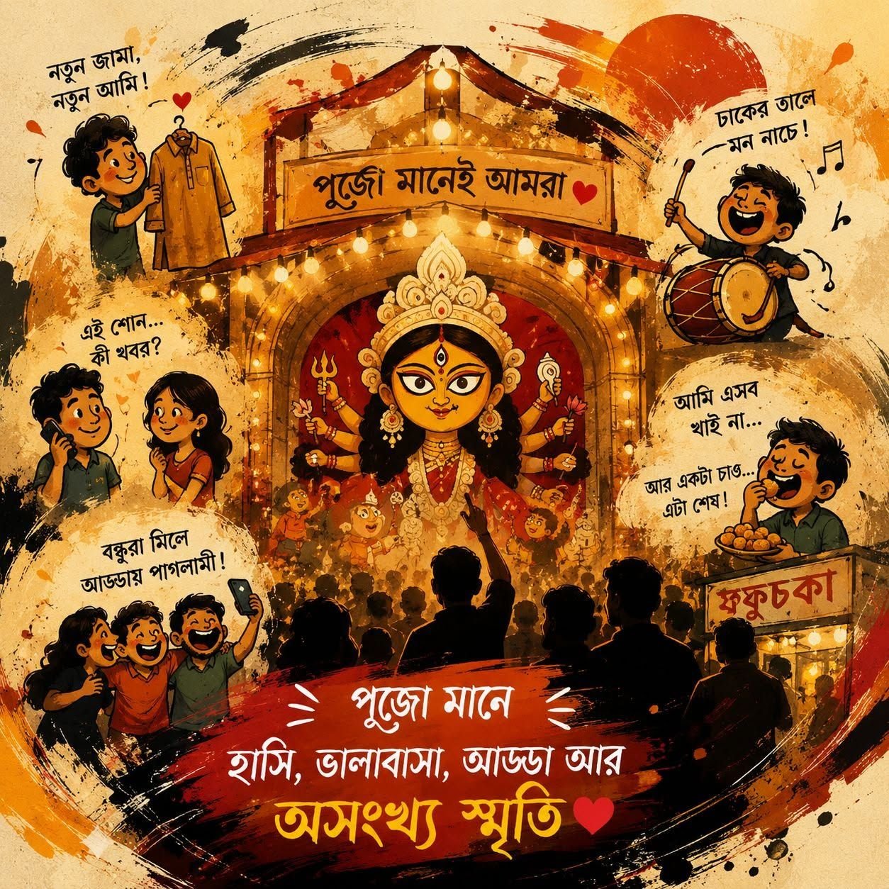 Simlapal Schoolmore Sarbojonin Durgotsav 2026 | “Uma Dibya Shaibdham” | Bankura photo 2