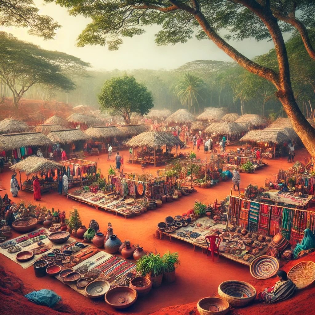 Sonajhuri Haat Santiniketan | Khoai Mela, Handicrafts, Baul Music & Local Culture photo 4