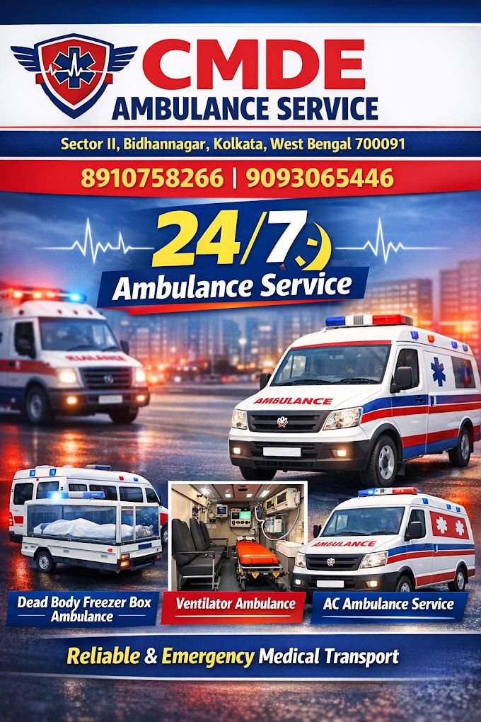 CMDE Ambulance Service | 24×7 Emergency, ICU & Oxygen Ambulance in Kolkata photo 3