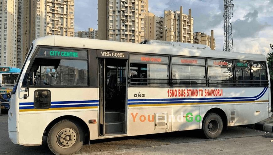 White AC Bus Service | Shapoorji to Bidhannagar (Ultadanga) Bus Route & Timings photo 3