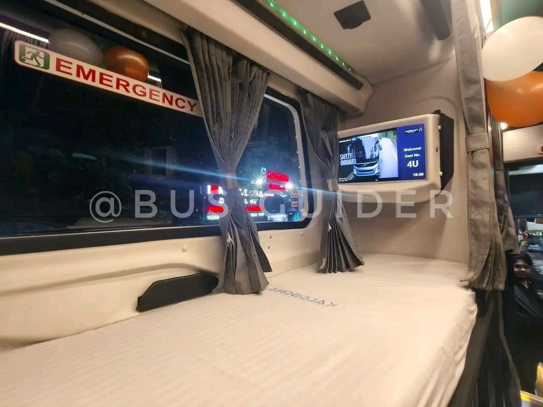 Kalosona Dreamline Kolkata to Bengaluru Bus | Volvo 9600 SLX Multi-Axle AC Sleeper photo 4
