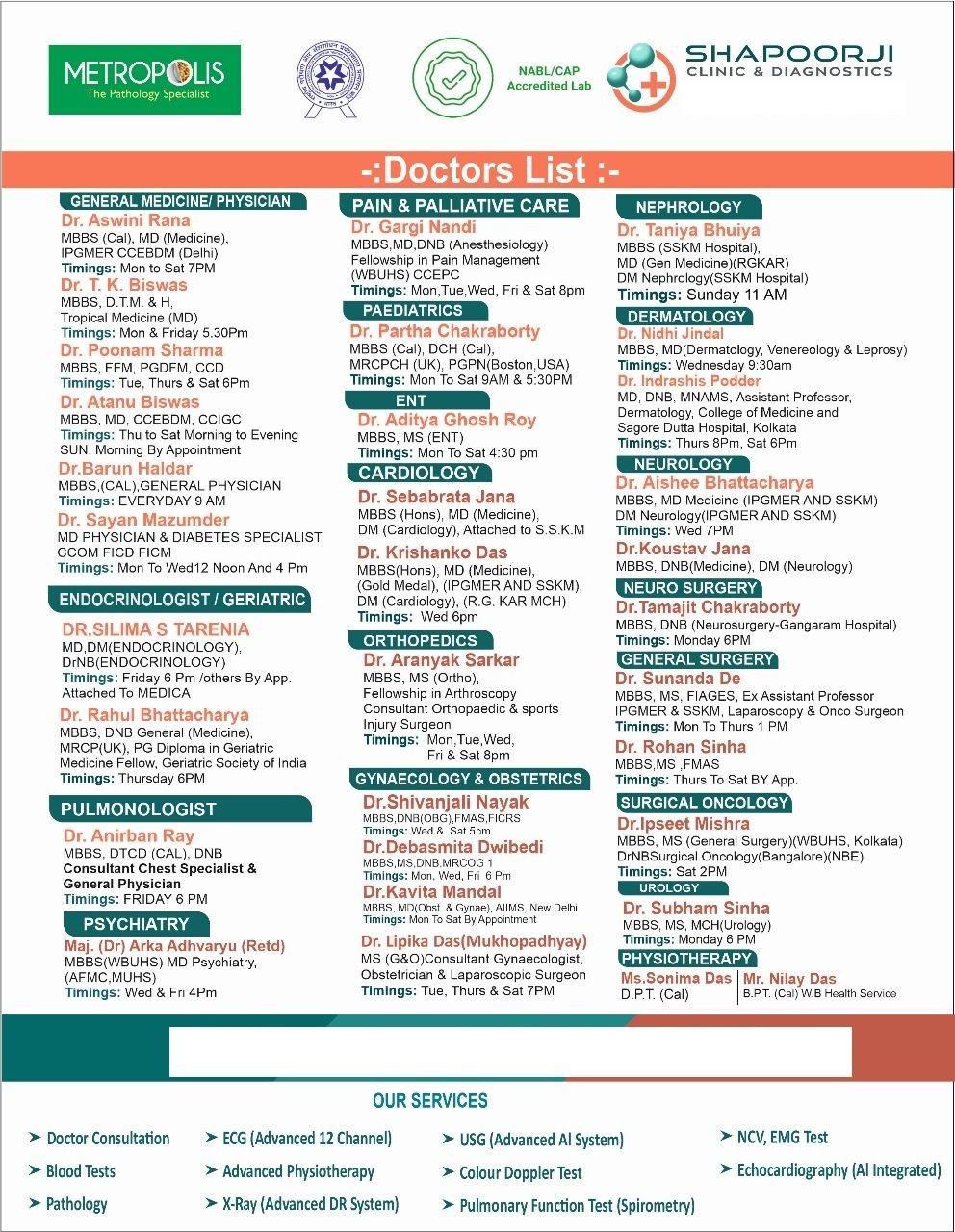 Shapoorji Clinic & Diagnostics New Town | OPD, Blood Tests, X-Ray, USG, ECG, Echo & Specialist Doctors photo 2